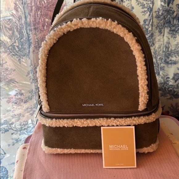 Michael Kors Tan and Cream Backpack - Picture 11 of 11